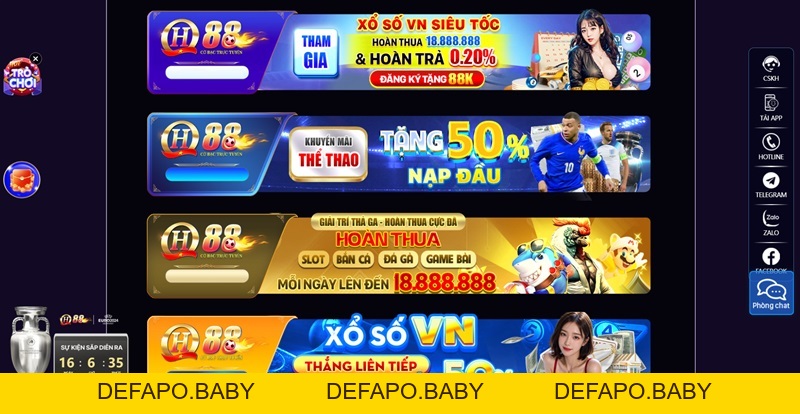 Khuyến Mãi Hq88 | Quà Tặng Hấp Dẫn, Săn Thưởng Dễ Dàng - defapo