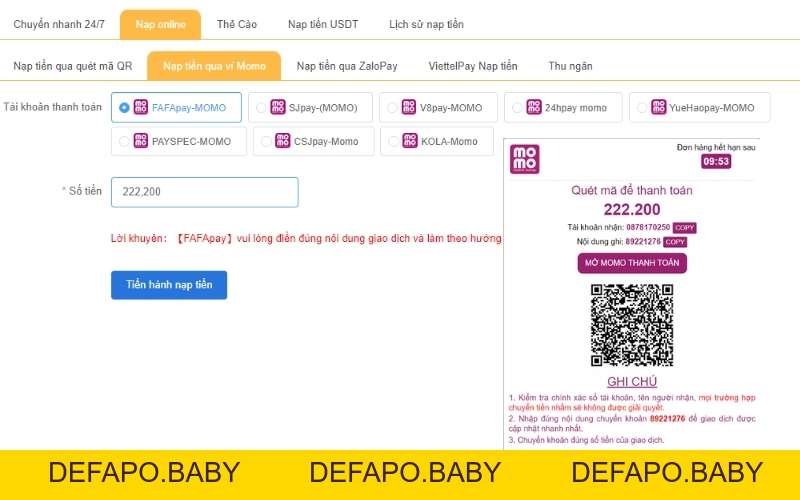 Nạp Tiền HQ88 Nhanh Chóng, An Toàn, Khuyến Mãi Khủng - defapo