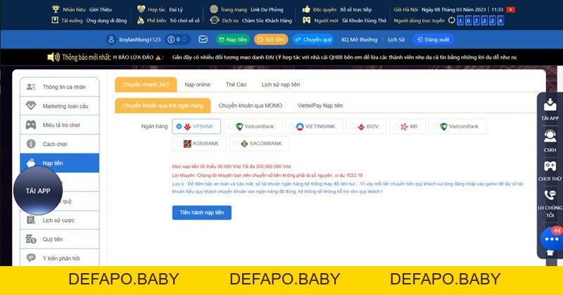 Rút Tiền HQ88 - Hướng Dẫn NewBie Nhanh Như Chớp - defapo